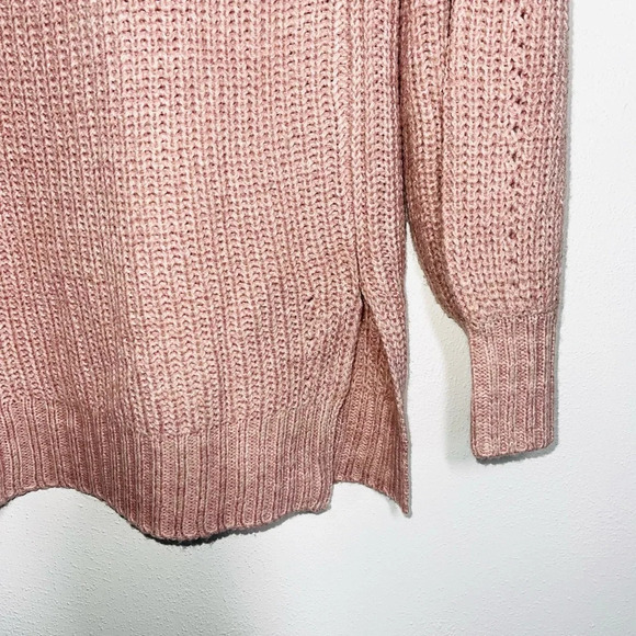 Maurices Light Pink Blouson Sleeve Open Front Knit Cardigan Small Women’s - Picture 6 of 11